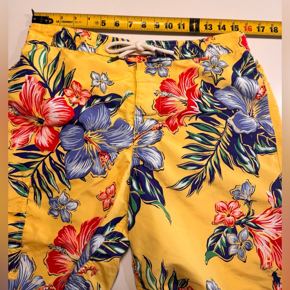 Polo Ralph Lauren Swim Shorts Mens Size Medium Lined Swimwear Trunks Beach Surf - Picture 8 of 11